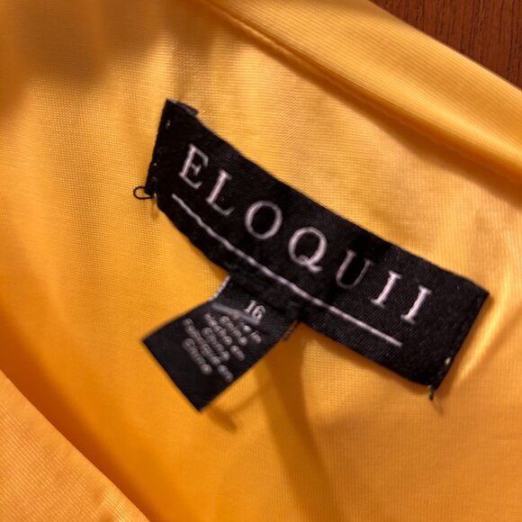 Beautiful ELOQUII yellow one-shoulder dress - Picture 2 of 3